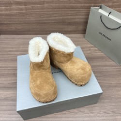 Balenciaga Alaska Fur Boots