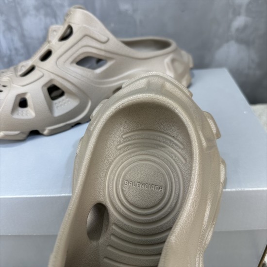 BALENCIAGA Mold Closed Rubber Sandals 