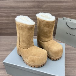 Balenciaga Alaska Fur Boots