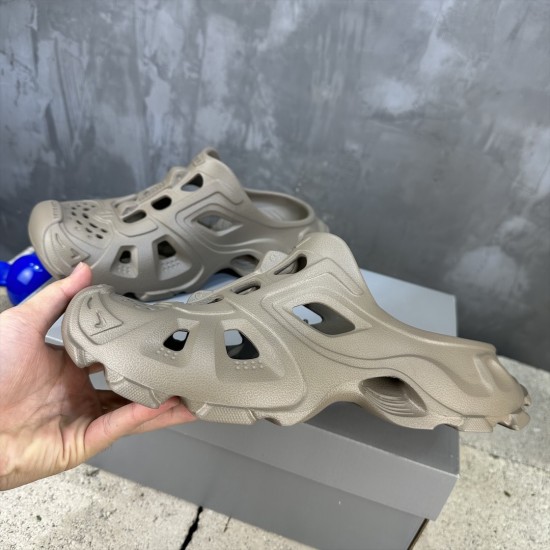 BALENCIAGA Mold Closed Rubber Sandals 