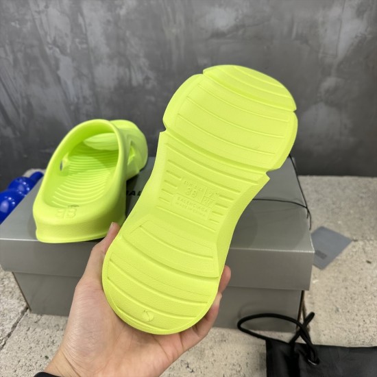 BALENCIAGA Mold Closed Rubber Sandals 