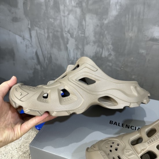 BALENCIAGA Mold Closed Rubber Sandals 