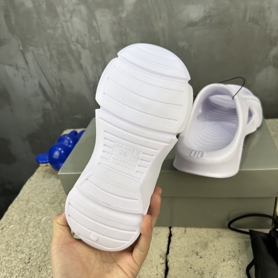 BALENCIAGA Mold Closed Rubber Sandals 