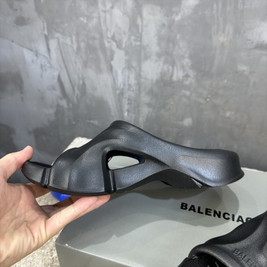 BALENCIAGA Mold Closed Rubber Sandals 