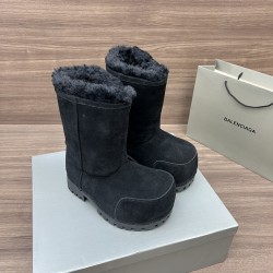 Balenciaga Alaska Fur Boots