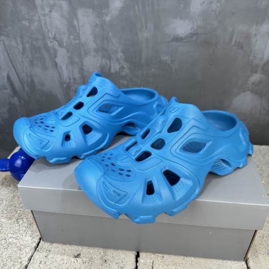 BALENCIAGA Mold Closed Rubber Sandals 