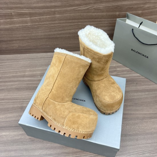 Balenciaga Alaska Fur Boots