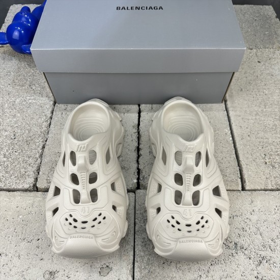 BALENCIAGA Mold Closed Rubber Sandals 