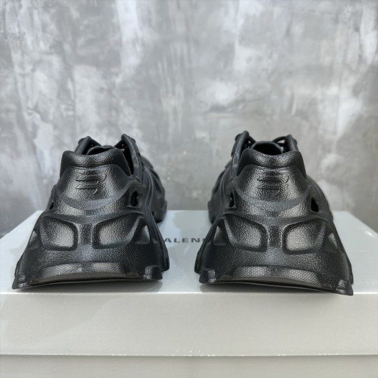 BALENCIAGA Mold Closed Rubber Sandals 