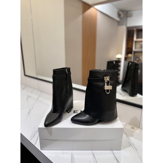 Givenchy Shark Lock ankle boots in leather