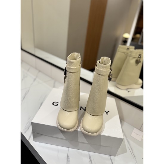 Givenchy Shark Lock ankle boots in leather