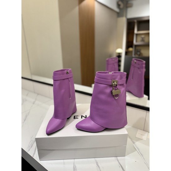 Givenchy Shark Lock ankle boots in leather