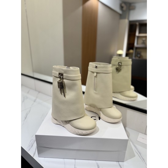 Givenchy Shark Lock ankle boots in leather