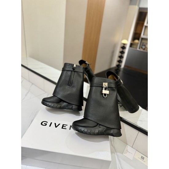 Givenchy Shark Lock ankle boots in leather