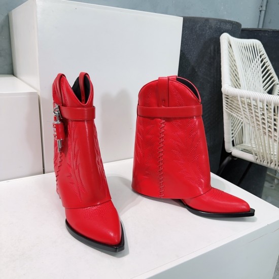 Givenchy Shark Lock ankle boots in leather