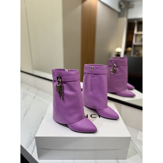 Givenchy Shark Lock ankle boots in leather