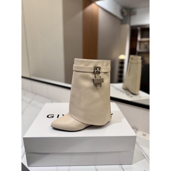 Givenchy Shark Lock ankle boots in leather