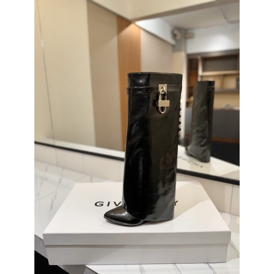 Givenchy Shark Lock ankle boots in leather