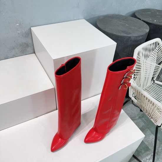 Givenchy Shark Lock ankle boots in leather