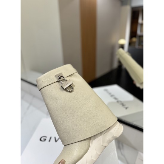 Givenchy Shark Lock ankle boots in leather