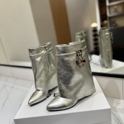 Givenchy Shark Lock ankle boots in leather