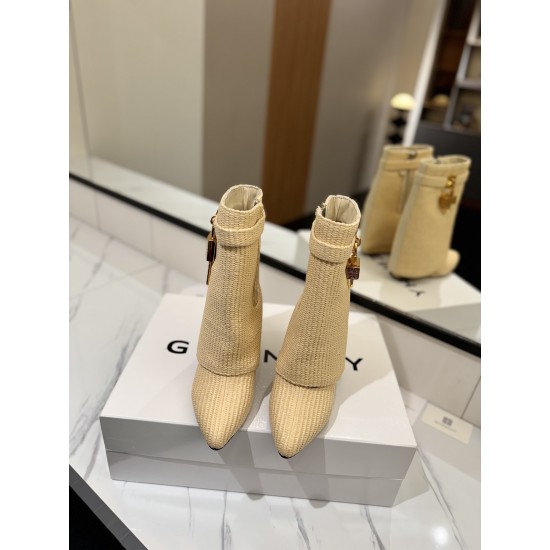 Givenchy Shark Lock ankle boots in leather