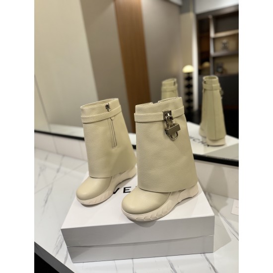 Givenchy Shark Lock ankle boots in leather