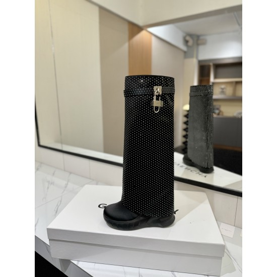 Givenchy Shark Lock ankle boots in leather