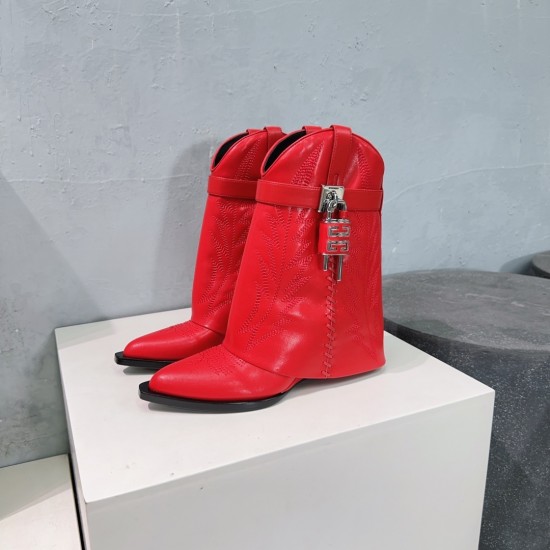 Givenchy Shark Lock ankle boots in leather