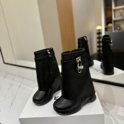 Givenchy Shark Lock ankle boots in leather