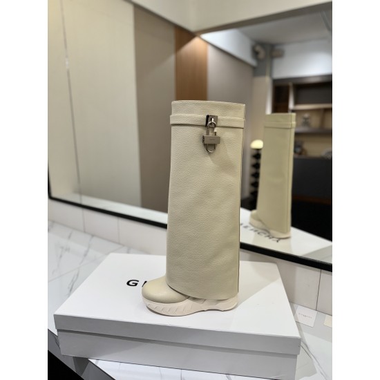 Givenchy Shark Lock ankle boots in leather