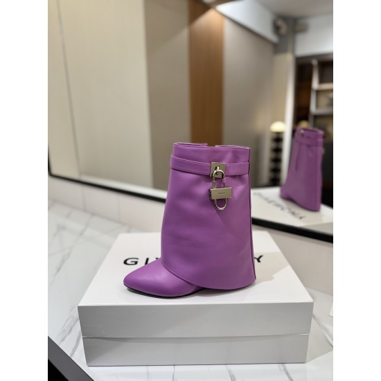 Givenchy Shark Lock ankle boots in leather