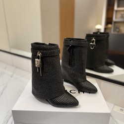 Givenchy Shark Lock ankle boots in leather