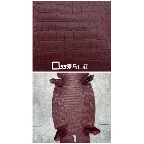 Hermes Matte American Crocodile Color Card