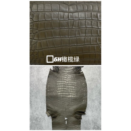 Hermes Matte American Crocodile Color Card