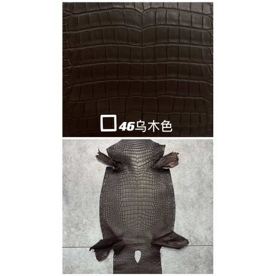 Hermes Matte American Crocodile Color Card