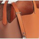 Style：Picotin lockColour：5F南瓜色/93橙色Size：18cmLeather：clemenceHardware：sliver菜篮18cm，南瓜色/橙色，银扣，高级全手工专属定制‼️