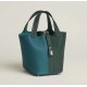 Style：Picotin lockColour：Vert Cypres （6O松林绿）/W0（博斯普鲁斯绿）Size：18cmLeather：clemenceHardware：sliver菜篮18cm，松柏绿/博普鲁斯绿，银扣，高级全手工专属定制‼️