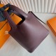 Picotin 18cm Clemence 原厂大牛tc皮 0G马鞍红 金扣 一级工艺 全手工蜡线缝