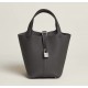 Style：Picotin lockColour：8F/sliverSize：18cmLeather：clemenceHardware：slivet菜篮18cm，锡器灰牛皮，银扣，高级全手工专属定制‼️