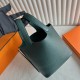 Picotin 18cm Clemence 原厂大牛tc皮 6O松柏绿 金扣 一级工艺 全手工蜡线缝