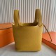 Picotin 18cm Clemence 原厂大牛tc皮 9D琥珀黄 金扣 一级工艺 全手工蜡线缝