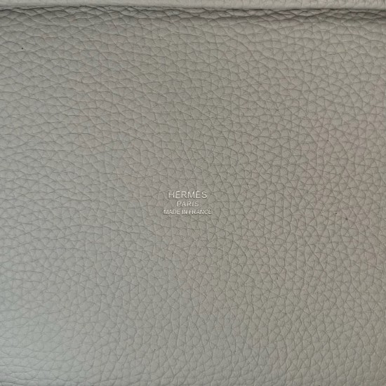 picotin 18cm clememce 原厂御用大牛皮 T0雾蓝色 顶级工艺 蜡线全缝 银扣