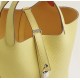 Style：Picotin lockColour：1Z小鸡黄/9j火焰橙Size：18cmLeather：clemenceHardware：sliver菜篮18cm，小鸡黄/火焰橙，银扣，高级全手工专属定制‼️
