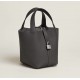 Style：Picotin lockColour：8F/sliverSize：18cmLeather：clemenceHardware：slivet菜篮18cm，锡器灰牛皮，银扣，高级全手工专属定制‼️
