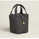 Style：Picotin lockColour：8F/goldSize：18cmLeather：clemenceHardware：gold菜篮18cm，锡器灰牛皮，金扣，高级全手工专属定制‼️