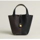 Style：Picotin lockColour：89黑色/47巧克力色/D0米色Size：18cmLeather：clemenceHardware：gold菜篮18cm，黑/咖/米，金扣，高级全手工专属定制‼️
