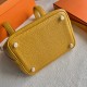 Picotin 18cm Clemence 原厂大牛tc皮 9D琥珀黄 金扣 一级工艺 全手工蜡线缝
