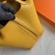 Picotin 18cm Clemence 原厂大牛tc皮 9D琥珀黄 金扣 一级工艺 全手工蜡线缝